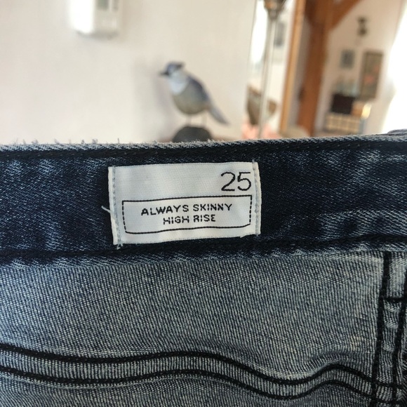 Gap High Rise Always Skinny Jeans Size 25 - Picture 4 of 4